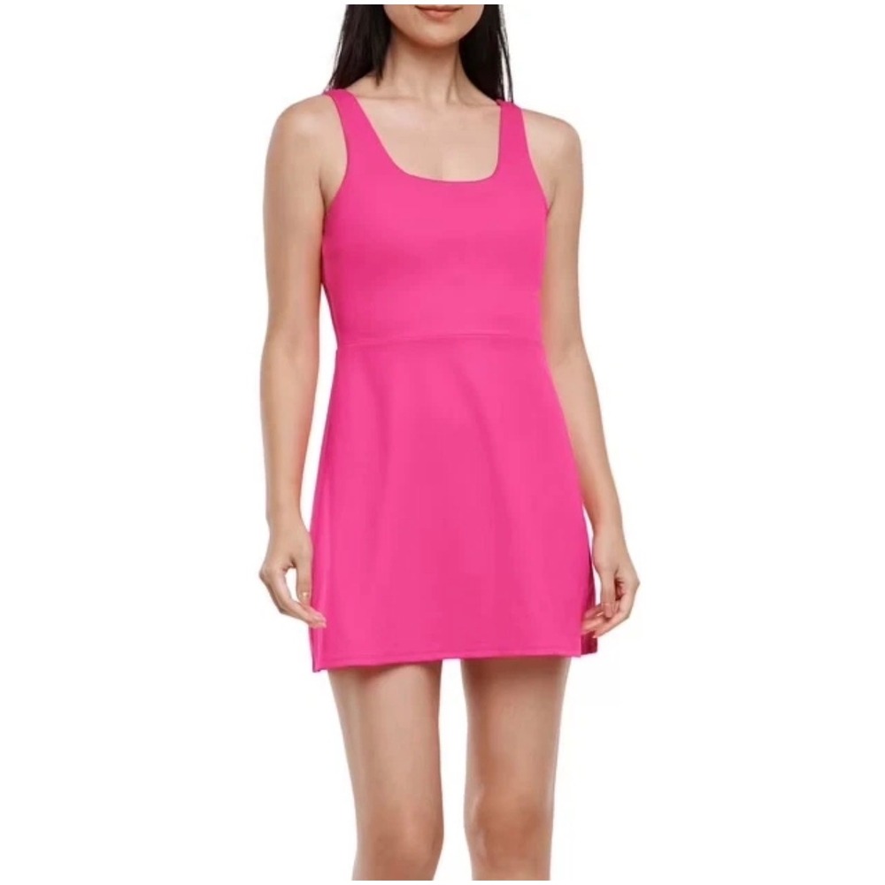GapFit Active Dress Pink Sleeveless Athletic Mini Dress GF012729 Size M